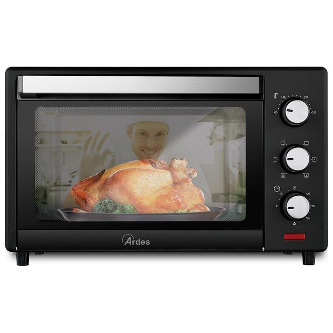 Ardes AR6226B Gustavo Dark Fornetto Elettrico Ventilato 25 L 6 Funzioni Cottura Timer 60 min Termostato 100-230°C colore Nero