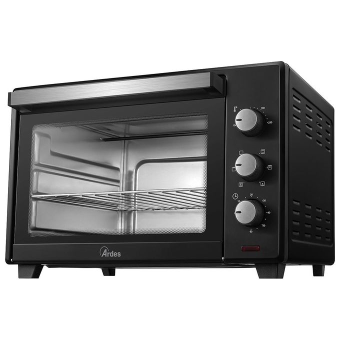 Ardes AR6238B Gustavo Dark Forno Elettrico Ventilato 38 L 1600 W 6 Funzioni Cottura Timer 60 min colore Nero
