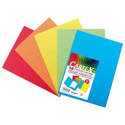 Blasetti Confezione 10 Cartelline Cartex 3 Lembi Assortite Vivaci