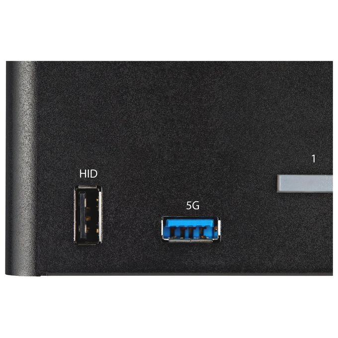 StarTech SV231QDPU34K Switch KVM DisplayPort a 2 porte 4 monitor 4K 60Hz con Hub USB 3.0 e Audio colore Nero