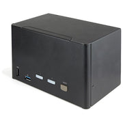 StarTech SV231QDPU34K Switch KVM DisplayPort a 2 porte 4 monitor 4K 60Hz con Hub USB 3.0 e Audio colore Nero
