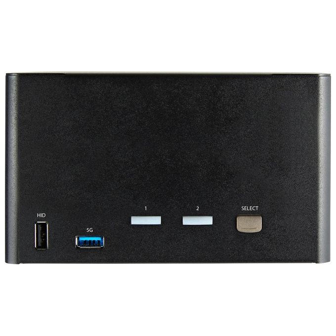 StarTech SV231QDPU34K Switch KVM DisplayPort a 2 porte 4 monitor 4K 60Hz con Hub USB 3.0 e Audio colore Nero