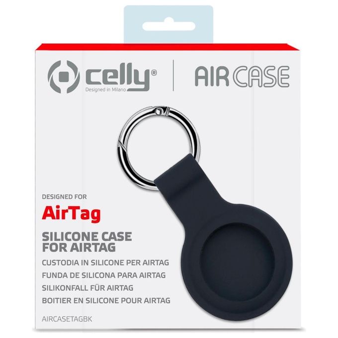 Celly AirTag Case Nero