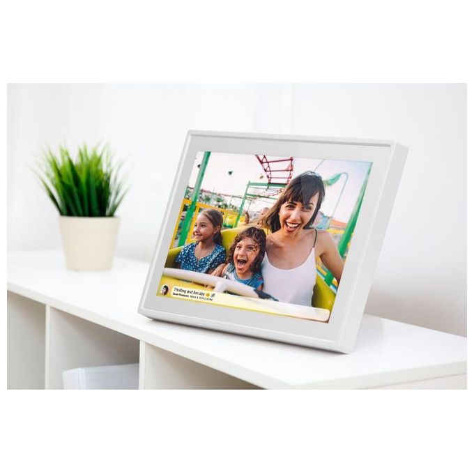 Braun 660032 DigiFrame 1019 Cornice Digitale 10,1'' IPS Touch Display 1280 x 800 Pixel 16 GB Wi-Fi colore Bianco