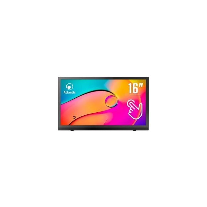 Atlantis A05-T16A-VHM Monitor Touch 15.6'' Full HD 1920x1080 IPS 10 Tocchi HDMI VGA 60Hz VESA 75 colore Nero