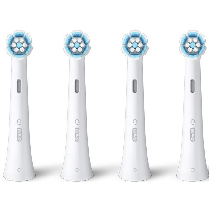 Oral-B 4210201343554 iO Gentle Care Testine di Ricambio per Spazzolino Elettrico 4 Pezzi colore Bianco