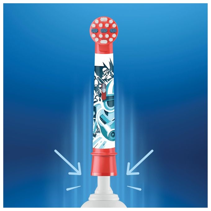 Braun Oral-B Ricambio Spazzolino Elettrico Kids Eb10s 3 Pezzi Blu-Bianco