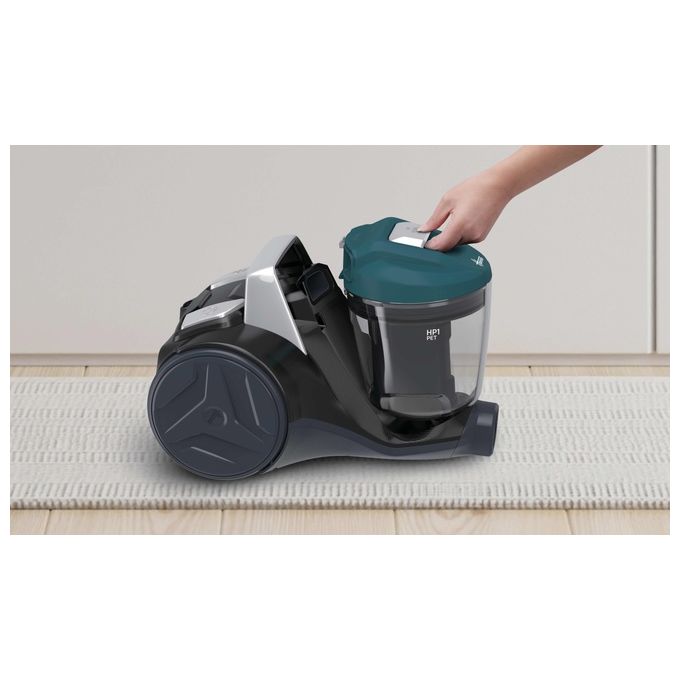 Hoover BR31PET Breeze Aspirapolvere a Traino Ciclonico Senza Sacchetto 2 L 700W 78 dB colore Nero