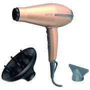Ga.ma GH3320 Sensi Tempo 5D Asciugacapelli 2200 W Tecnologia Ultra Ozone Ion Protect motore AC 6 combinazioni vel-temp colore Oro