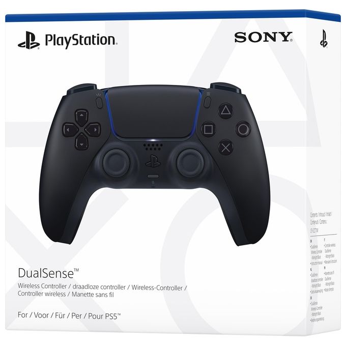 Sony DualSense Controller Wireless per PlayStation 5 Bluetooth USB Feedback Aptico Grilletti Adattivi colore Nero