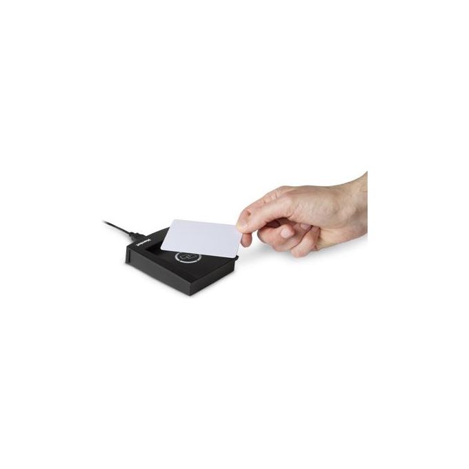 Hamlet HURTAG1356 Lettore USB Contactless per Tag RFID 13,56 MHz ISO14443 NFC Plug and Play colore Nero
