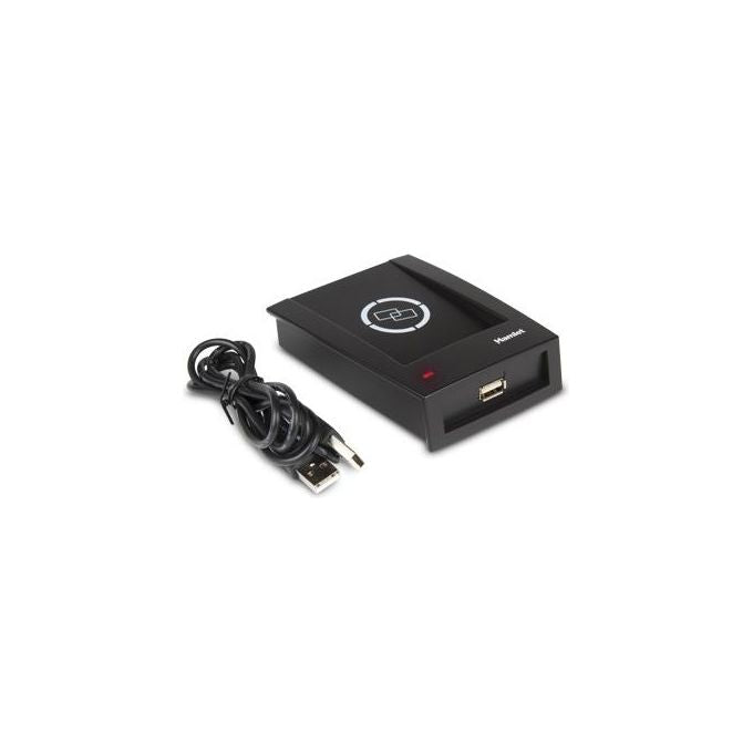 Hamlet HURTAG1356 Lettore USB Contactless per Tag RFID 13,56 MHz ISO14443 NFC Plug and Play colore Nero