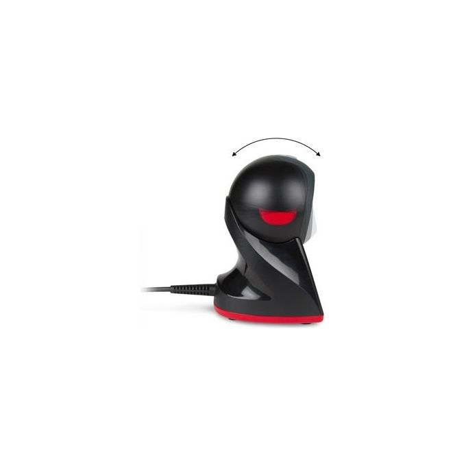 Hamlet HBCS-2D360 Lettore di codici a barre fisso 1D 2D CMOS USB lettura automatica a 360 gradi colore Nero