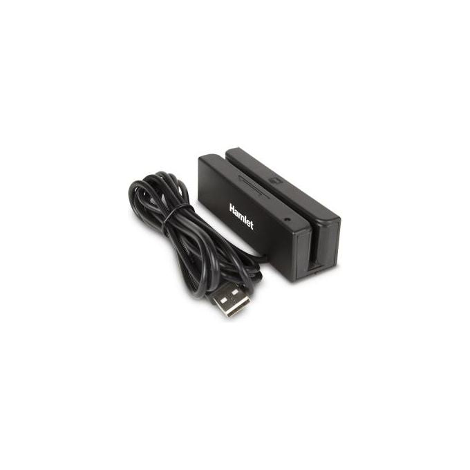 Hamlet HURMAG3 Lettore USB Tessere a Banda Magnetica 1-2-3 Tracce Plug and Play colore Nero