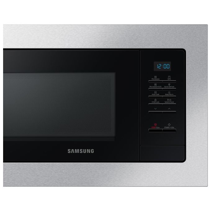 Samsung MG20A7013CT Forno a Microonde da Incasso 20 L 1300 W Grill 1100 W Scongelamento Rapido Touch Control colore Inox