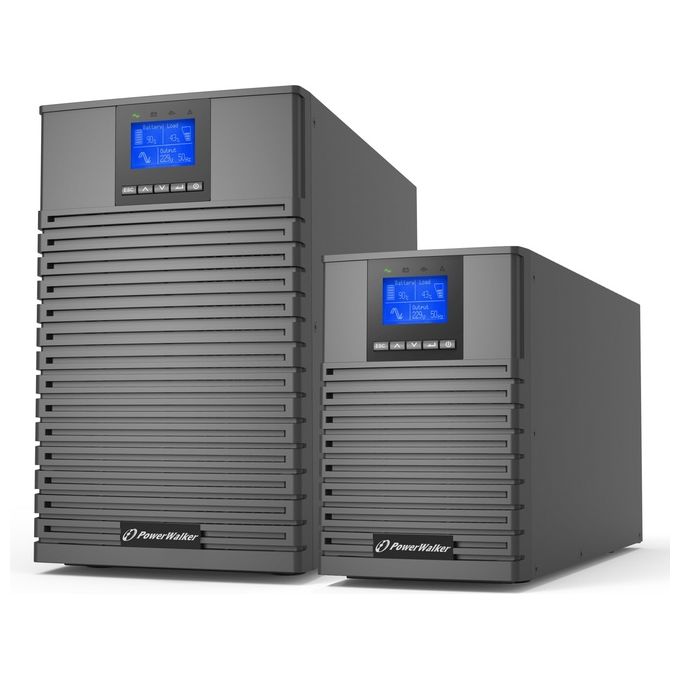 PowerWalker 10122194 VFI 2000 ICT IoT Gruppo di continuita' Doppia conversione online 2000VA 2000W 8 prese C13 USB RS232 EPO colore Nero