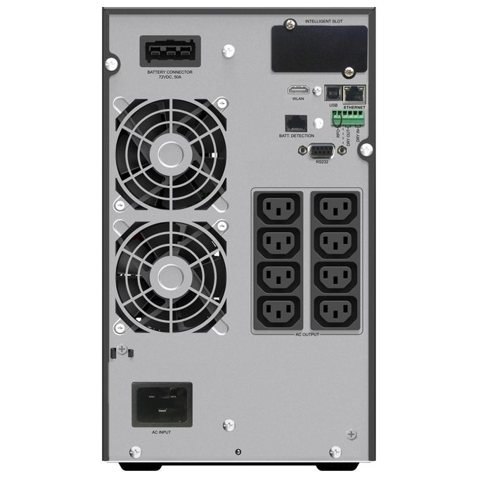 PowerWalker 10122194 VFI 2000 ICT IoT Gruppo di continuita' Doppia conversione online 2000VA 2000W 8 prese C13 USB RS232 EPO colore Nero