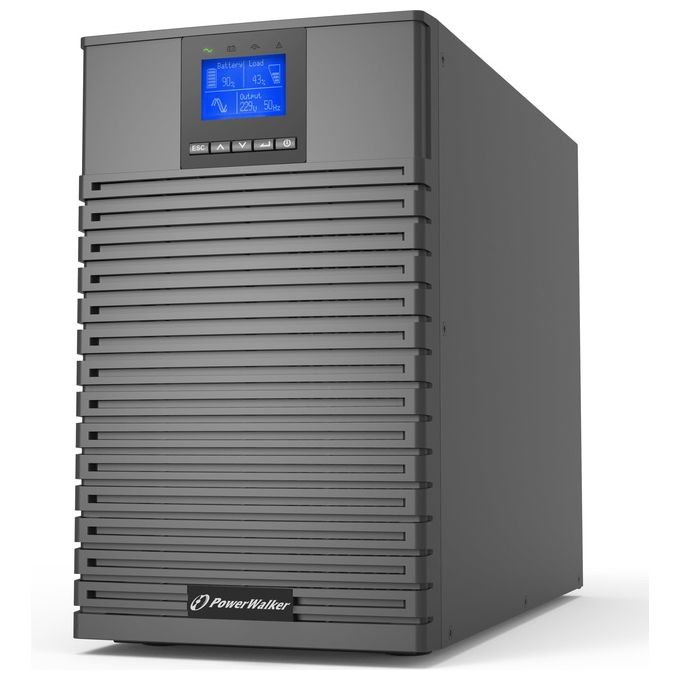 PowerWalker 10122194 VFI 2000 ICT IoT Gruppo di continuita' Doppia conversione online 2000VA 2000W 8 prese C13 USB RS232 EPO colore Nero