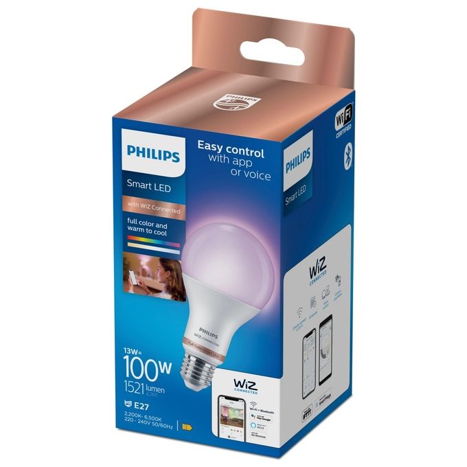 Philips Lampadina Smart Color Goccia Smerigliata 100W