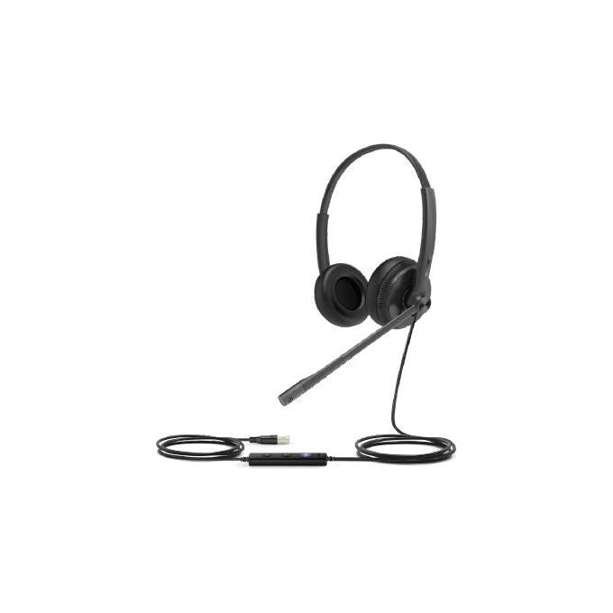 Yealink UH34-LITE-DUAL-TEAMS UH34 Lite Auricolare Cablato Stereofonico con Microfono Unidirezionale e Cancellazione del Rumore Compatibile Microsoft Teams colore Nero