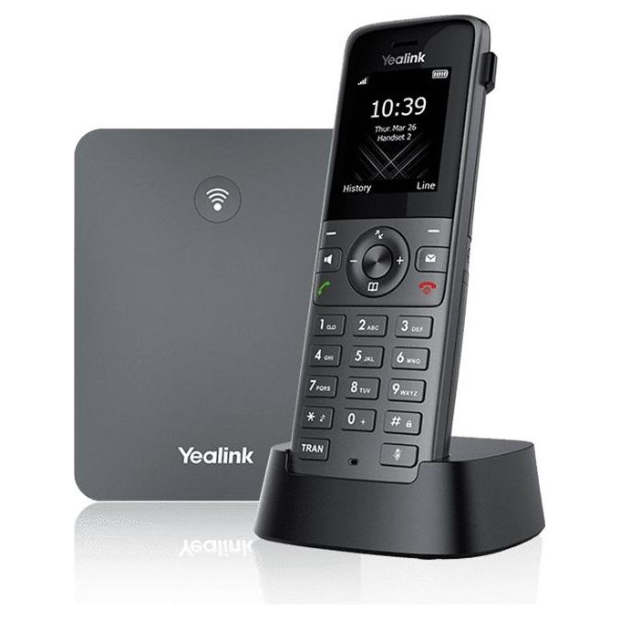 Yealink 1302022 W73P Telefono IP DECT con Display TFT 1.8'' 128x160 Pixel colore Grigio