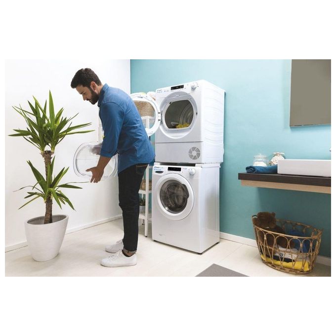 Candy CSOE H10A2DE-S Smart Pro Asciugatrice Pompa di Calore 10 Kg Classe E Wi-Fi Vapore 66 dB (85x60x61 cm) colore Bianco