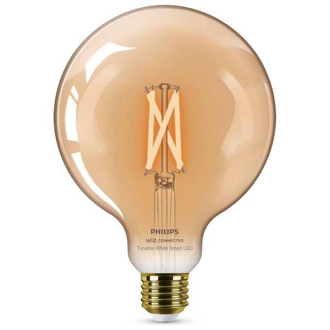 Philips Smart TW Globo G120 Filamento Ambra Lampadina Hue per Illuminazione Interna e Casa con Tecnologia Smart