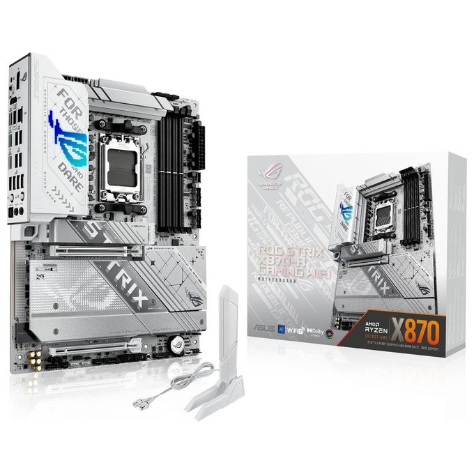 Asus ROG STRIX X870-A GAMING WIFI Scheda Madre ATX Socket AM5 AMD X870 DDR5 192 GB Wi-Fi 7 colore Alluminio