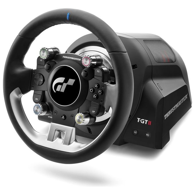 Thrustmaster 4160846 T-GT II Pack Volante Gaming con Wheelbase PS5 PS4 PC Force Feedback 40W Licenza Ufficiale PlayStation colore Nero