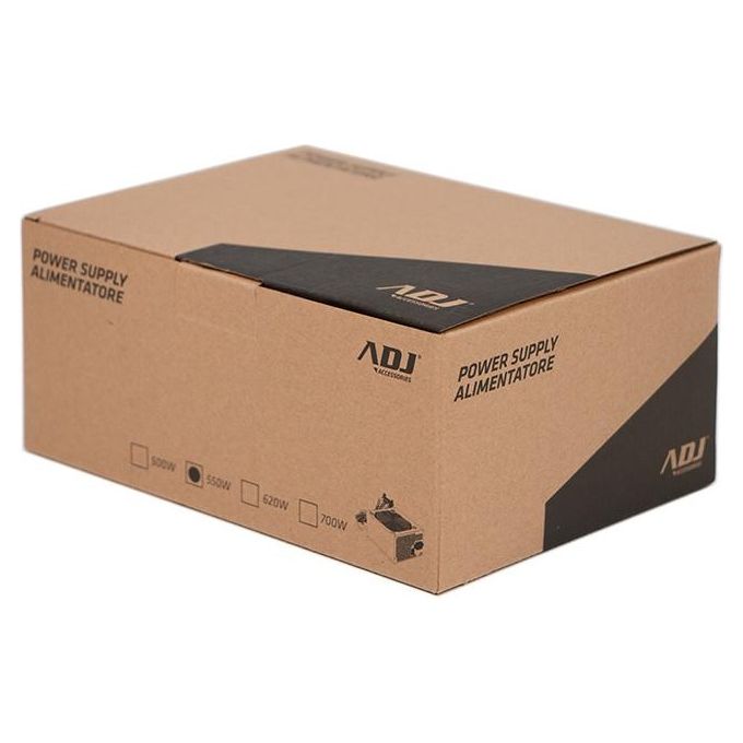 ADJ 210-00553 Alimentatore PC ATX 550W 20+4 pin 3 SATA 1 PATA Ventola 12cm Non modulare colore Grigio