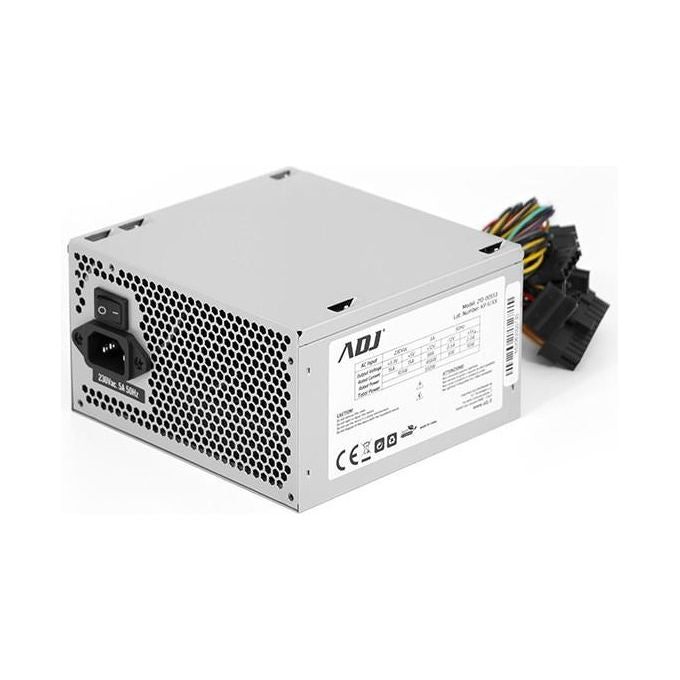 ADJ 210-00553 Alimentatore PC ATX 550W 20+4 pin 3 SATA 1 PATA Ventola 12cm Non modulare colore Grigio