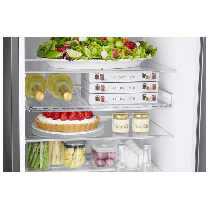 Samsung RB38C7B6AB1 BESPOKE AI Frigorifero Combinato 387 L 203 cm Classe A 35 dB No Frost Twin Cooling Plus Wi-Fi colore Nero
