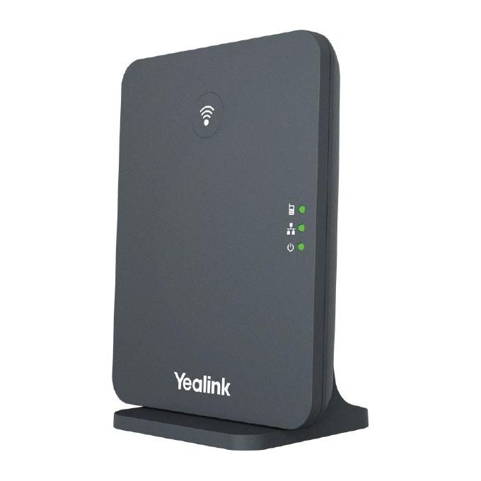 Yealink W70B Stazione Base DECT IP 10 Handset 20 Chiamate Simultanee 300 m CAT-iq 2.0 colore Grigio