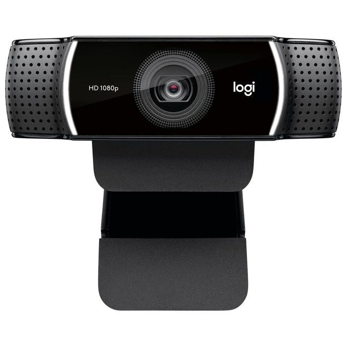 Logitech C922 960-001088 Pro Stream Webcam, Streaming Veloce HD 1080p-30fps Correzione Luce HD Autofocus