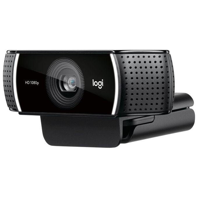 Logitech C922 960-001088 Pro Stream Webcam, Streaming Veloce HD 1080p-30fps Correzione Luce HD Autofocus