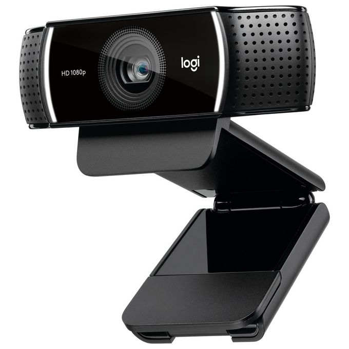 Logitech C922 960-001088 Pro Stream Webcam, Streaming Veloce HD 1080p-30fps Correzione Luce HD Autofocus