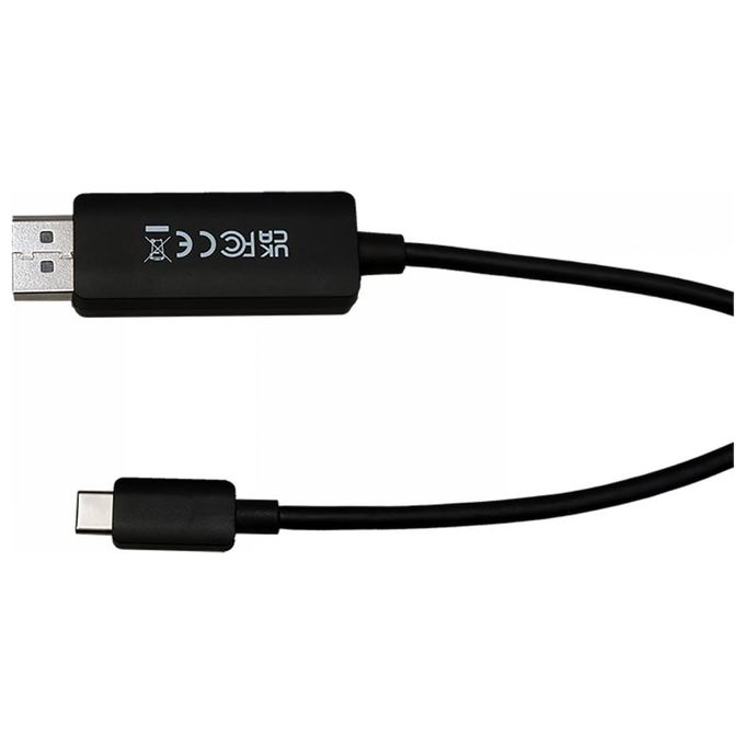 V7 V7USBCDP14-2M DisplayPort Usb Tipo-C Nero