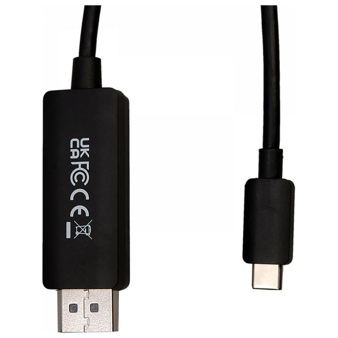 V7 V7USBCDP14-2M DisplayPort Usb Tipo-C Nero