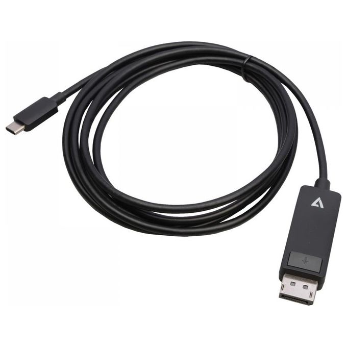 V7 V7USBCDP14-2M DisplayPort Usb Tipo-C Nero