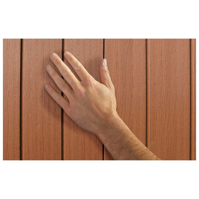 Keter K255778 Darwin Casetta da Giardino Effetto Legno con Finestre Frontali e Pavimento Incluso colore Marrone