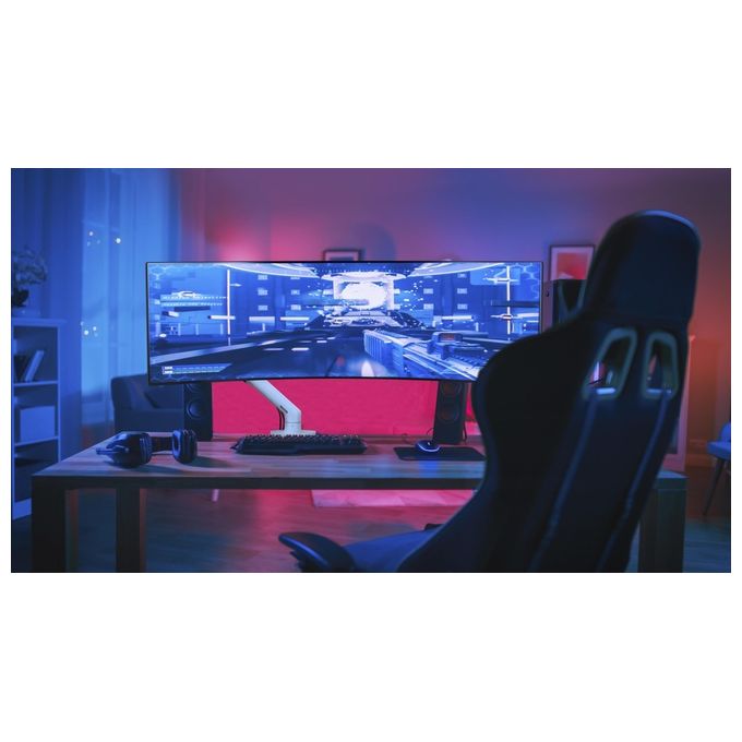 Ergotron 45-647-224 HX Braccio Monitor da Scrivania con Snodo HD Ultrawide fino a 49'' 19,1 Kg VESA 75x75 100x100 mm colore Nero