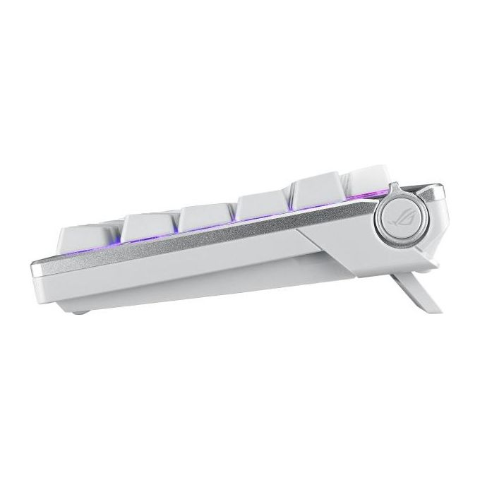 ASUS 90MP031A-BKIA10 ROG Azoth Tastiera da Gaming Wireless 75 Tasti Switch ROG NX Rossi Personalizzabili Layout Italia colore Bianco