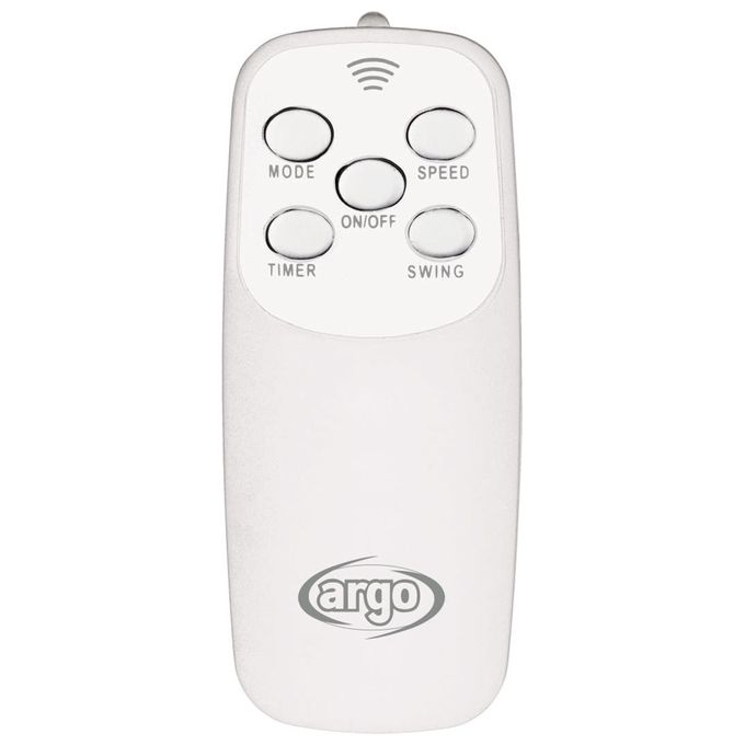 Argoclima TABLO EVO Ventilatore da Tavolo 40cm 3 Velocita' 55W Oscillante con Telecomando e Timer 7h colore Bianco