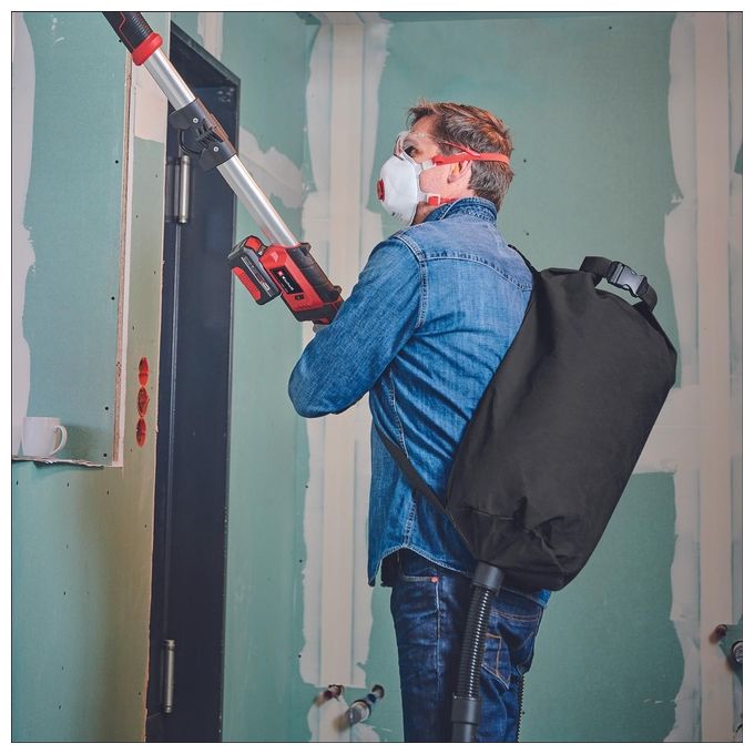 Einhell 4259990 TE-DW 18-225 Li - Solo Levigatrice per Cartongesso a Batteria 18 V Power X-Change Motore Brushless Velocita' 600-1200 rpm Diametro Platorello 225 mm colore Nero