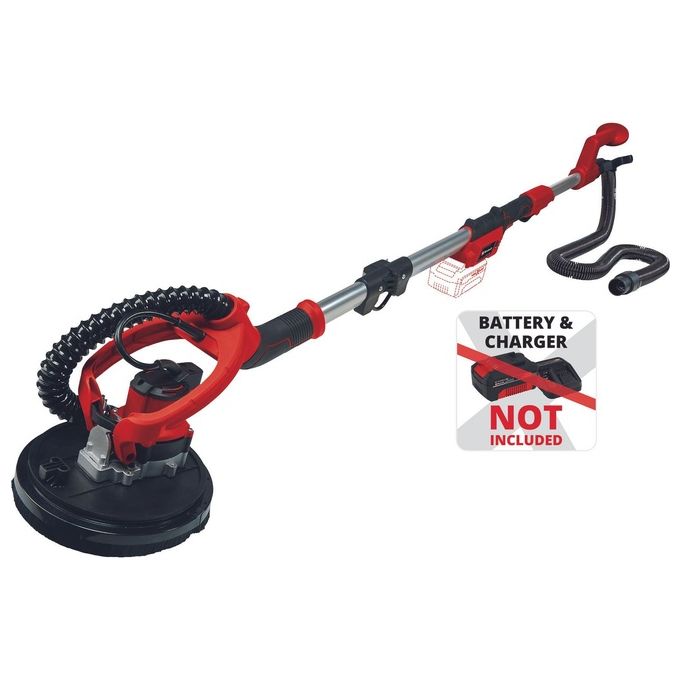 Einhell 4259990 TE-DW 18-225 Li - Solo Levigatrice per Cartongesso a Batteria 18 V Power X-Change Motore Brushless Velocita' 600-1200 rpm Diametro Platorello 225 mm colore Nero