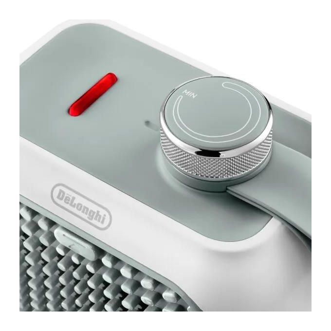 De'Longhi HFX10B03.GR Capsule Desk Termoventilatore Ceramico da Scrivania 360W 35 dB colore Verde Salvia
