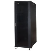 Link Armadio rack 19 per reti 37u (a)1770, (l)600, (p)800 colore nero porta vetro
