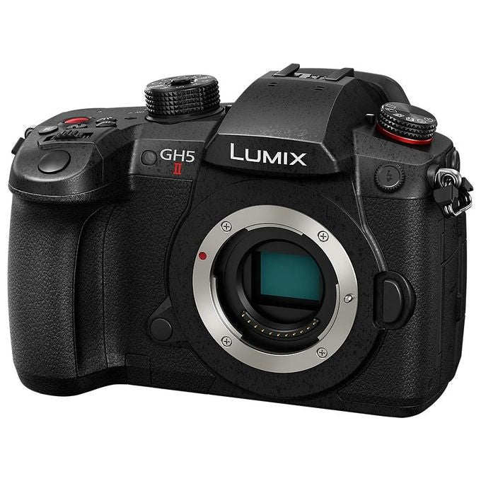 Panasonic DC-GH5M2LE Lumix GH5 M2 Fotocamera Mirrorless Sensore 20.3 MP Video C4K 60p 10bit Stabilizzazione 6.5 Stop Obiettivo 12-60mm colore Nero