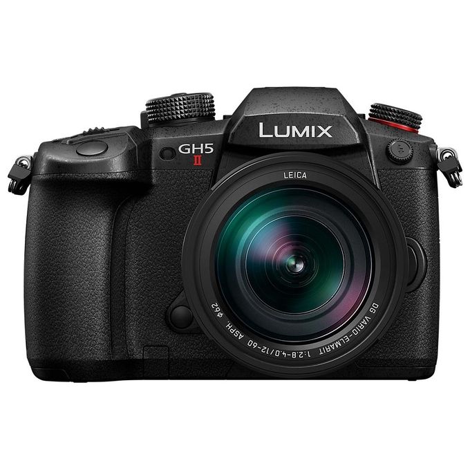 Panasonic DC-GH5M2LE Lumix GH5 M2 Fotocamera Mirrorless Sensore 20.3 MP Video C4K 60p 10bit Stabilizzazione 6.5 Stop Obiettivo 12-60mm colore Nero