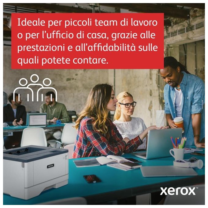 Xerox B310V_DNI B310 Stampante Laser A4 Monocromatica 40 ppm Fronte Retro Wi-Fi 2 Vassoi 350 Fogli colore Bianco